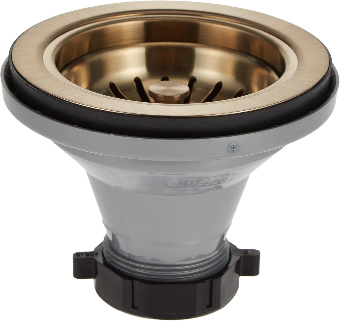 CHAMPAGNE BRONZE KITCHEN SINK FLANGE AND BASKET