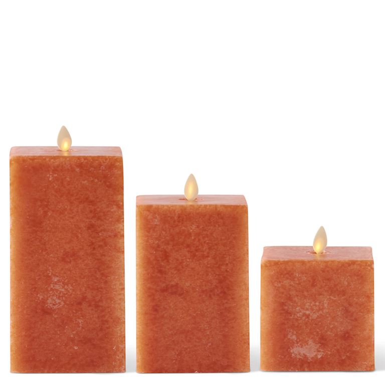 ORANGE SQUARE LUMINARA CANDLE COLLECTION