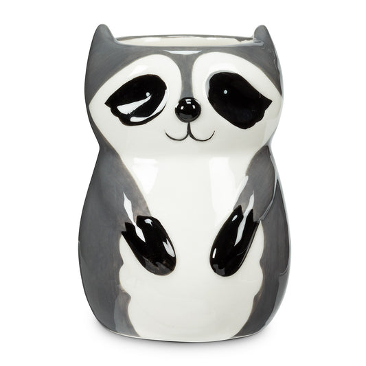 SITTING RACCOON PLANTER/VASE