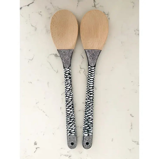 SALAD SERVER SPOONS