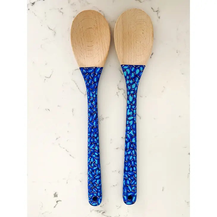 SALAD SERVER SPOONS