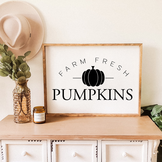 FARM FRESH PUMPKINS SIGN