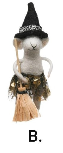 WOOL FELT MOUSE IN COSTUME