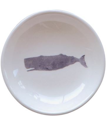 ROUND CERAMIC DISH WITH SEA LIFE