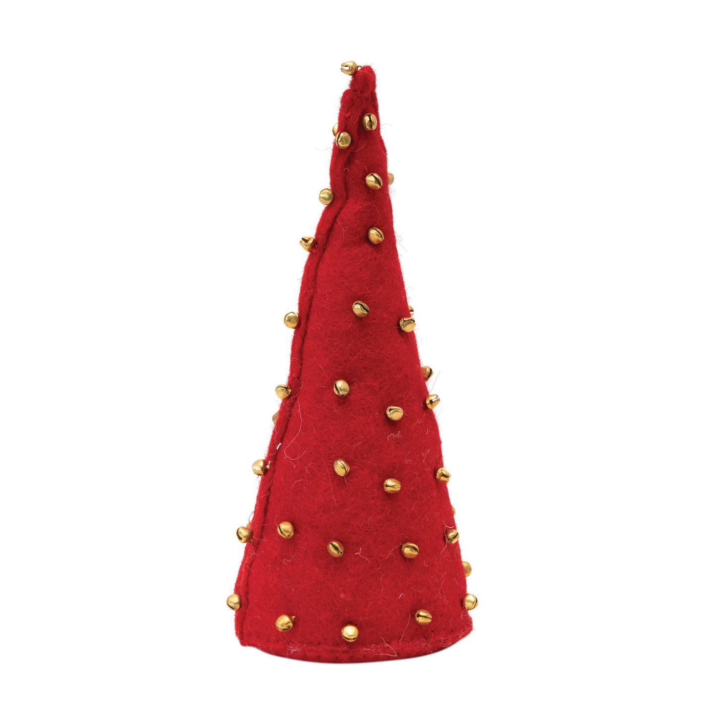 FELT CONE TREE WITH JINGLE BELLS