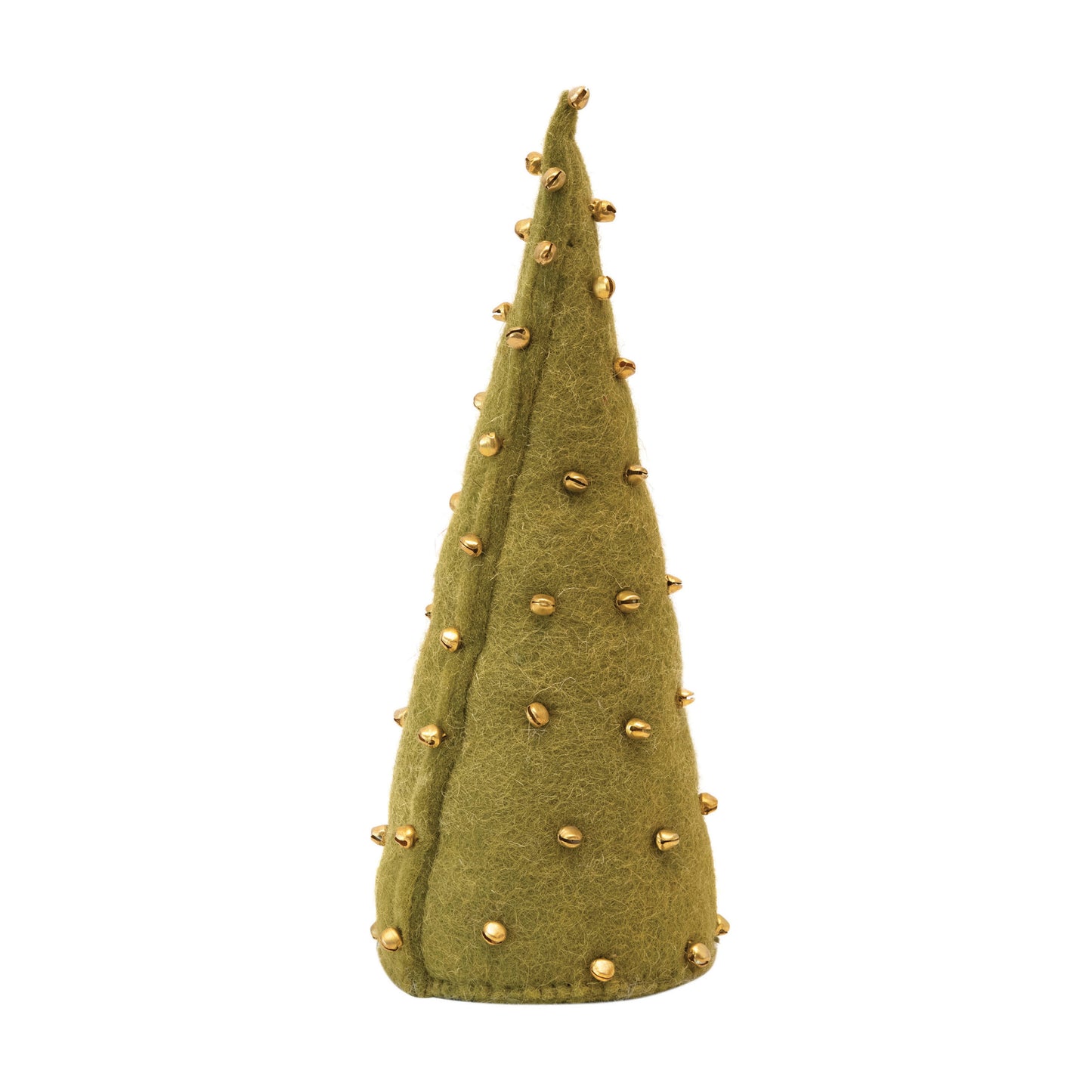 FELT CONE TREE WITH JINGLE BELLS